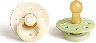 Itzy Ritzy Natural Rubber Pacifiers (Set of 2) – Baby Pacifiers with Cherry-Shaped Nipple & Large Air Holes for Added Safe Price In India