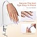 Practice Hand for Acrylic Nails: Realistic Silicone Nail Hand Practice with Tattoo Stickers - Flexible Fake Hand Mannequin Nail Hand Kit for Beginners
