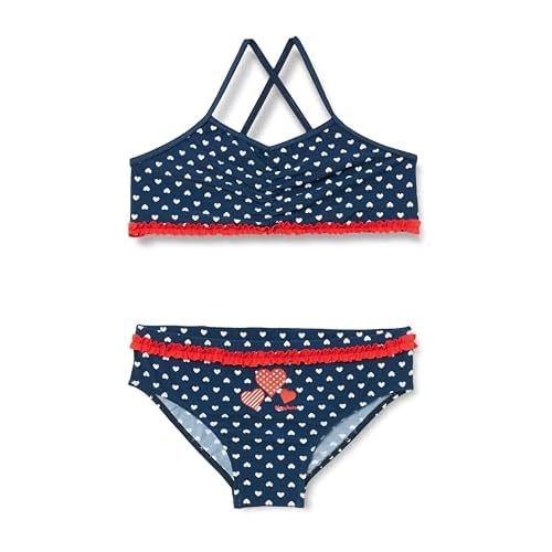 Playshoes Mädchen UV-Schutz Bikini Herzchen 461244, 11 - Marine, 110-116