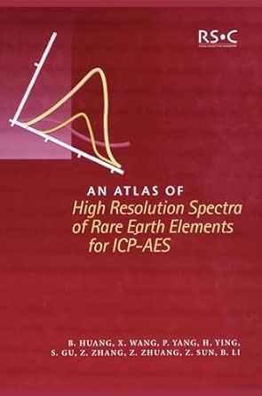 Atlas of High Resolution Spectra of Rare Earth Elements for ICP-AES book cover
