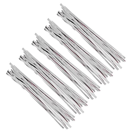 SUPVOX 5paquetes De Alambre para Celofán Cordones De Sellado Cintas Metálicas Múltiples Usos para Manualidades y Oficina