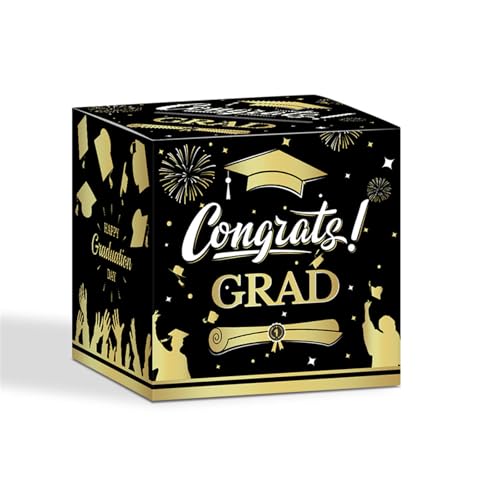 Montesy Graduation Season Decorative Voting Box Party and Holiday Decors Cardboard Easy Assembly for School Event and Parties