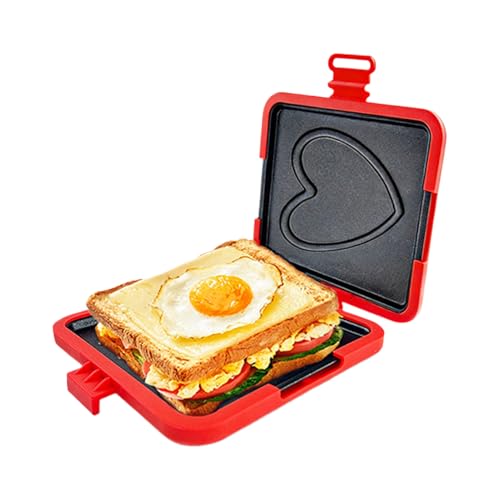 Máquina para tostadas de desayuno – Placa de cocina plegable | Cuocibacon para microondas, para cocina, restaurante, oficina, viajes, casa, hombre y mujer