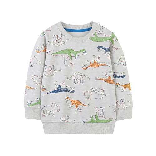 Mud Kingdom Boys Girls Sweatshirts Crewneck Kids Pullover Tops Cartoon - Main Image