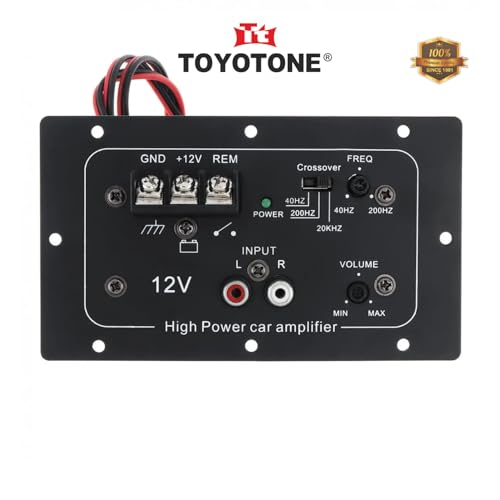 Image of 12V Pure Bass 120W Amplifier Stereo Power Mono Amp Audio, Bass Subwoofer Kit, Monoblock, Class AB, MOSFET Power Supply For Basstube, Enclosure, Subwoofer, Under Seat Enclosure