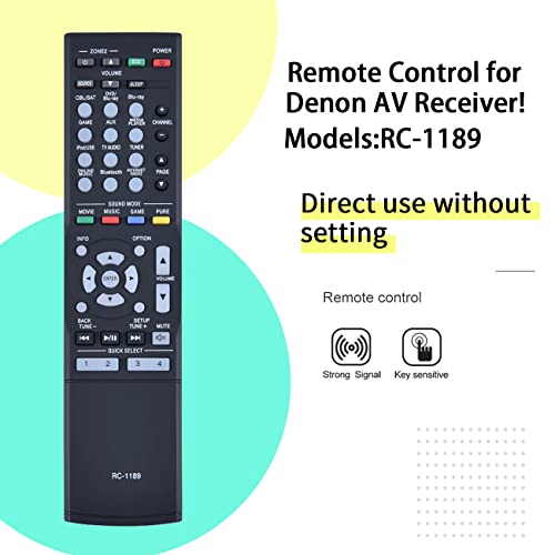 Télécommande de rechange RC-1189 sans programmation pour AVR-S710W - 3