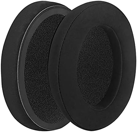 Geekria Comfort Velour Replacement Ear Pads for Sennheiser HD380, HD380 Pro, PXC350, PC350, PC350 SE, PXE350, HME95, HMEC250 Headphones Ear Cushions, Headset Earpads, Ear Cups Repair Parts (Black)