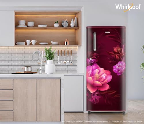 Whirlpool 184 L 2 Star Direct-Cool Single Door Refrigerator (205 WDE PRM 2S WINE SERENA-Y, Red, 2026 Model) 11 41XGeqGEtPL