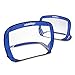 Produktbild Relaxdays Pop Up Tor 2er Set, selbstaufstellende Fußballtor, Minitore mobil mit Tragetasche, 80 x 120 x 80 cm, blau, Dunkelblau