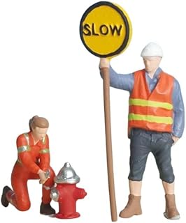 Repair Fire Hydrants 2pcs, 1:64 Scale, Fire Hydrant,Miniature People, Miniature Models, Suitable for DIY Landscapes, Creative Scenes, Matching and Macro Photography