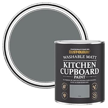 Rust-Oleum Dark Grey Kitchen Cupboard Paint in Matt Finish - Slate 750ml