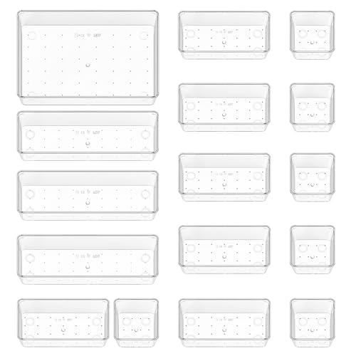 Quirlig 16 Piezas Organizadores de Cajones de Plástico...