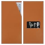 KONVINIT PU Leather Cash Envelope Wallet, Brown Money Holder - Receipt Holder for Travel, Reusable Cash Envelopes for Budgeting & Organizing