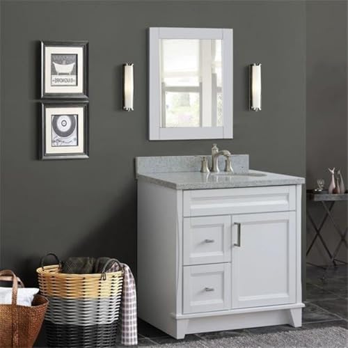 Bellaterra Home 400700-37R-WH-GYOR 37 in. Single Sink