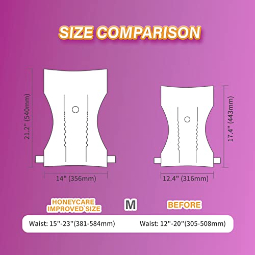 Image of HONEY CARE All-Absorb Disposable Female Dog Diapers M Size, Improved Bigger Size, Super Absorbent, Breathable, Wetness Indicator,36 Count (Pack of 6)