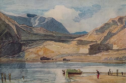 Impression d'affiche Lac au Pays de Galles par Sell Cotman toile 60x90cm