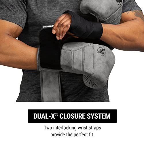Image of Hayabusa T3 LX Leather Boxing Gloves Men and Women for Training Sparring Heavy Bag and Mitt Work - Slate, 14 oz