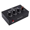 Generic Microphone Preamp 3 Band Equalizer Gain Adjustable Preamplifier for Dynamic Mic, Compact Design Condenser Mic Preamplifier for Live Streaming Aluminum Alloy Black #3