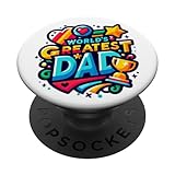Mens Worlds Greatest Dad Semi-Finalist Tee Funny Fathers PopSockets Standard PopGrip