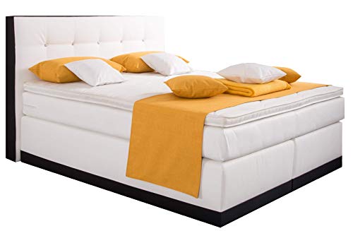 AUKONA Boxspringbett Charlotte 200x200, Farbe wählen und ändern, 7 Zonen Taschenfederkern-Matratze, H2 H3 H4, Komfortschaum-Topper, Lieferung und Aufbau kostenlos