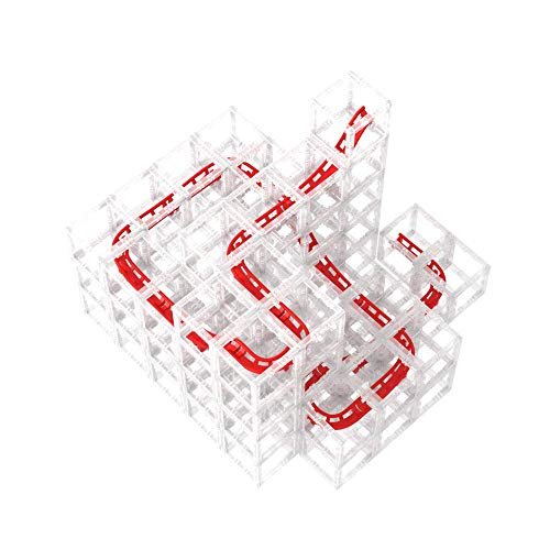 DesignNest MagnetCubes Coaster Cubes, Marble Run,127 pieces, Modular Magnetic Cube Building Blocks, Roller Coaster Tracks, Building Set, STEM Toys,...