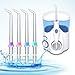 Boao 10 Pieces Replacement Tips Compatible with Waterpik Water Flosser Wp-100, Wp-100w, Wp-260 and More, Includes Brush, Classic Jet and Pocket Tips