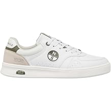 NORTH SAILS NS25M105 Men's Leather Sneakers - Stylish Casual Shoes - Lightweight Comfort Sole - Men's Navy or White Sneakers - Lifestyle Sports Footwear