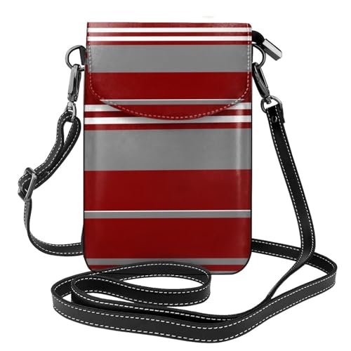 Petits sacs bandoulière et porte-téléphones femmes cuir PU rayé
