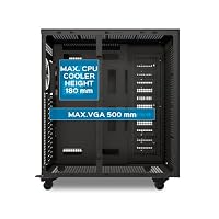 UNYKAch E-ATX Workstation AI Pro 1500 Mainboards mit Dual-CPU und Zwei Netzteilen. Unterstützt bis zu 4 Grafikkarten und Platz für 17 Festplatten – Ansicht 7