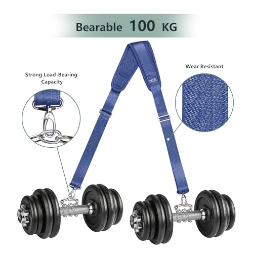 Image of 67 Inch Shoulder Straps, Soft with Ultra-Thick Fixed Shoulder Pad, Two Way Independently Adjustable Buckle Replacement Straps for Laptop Bag Messenger Bag Tool Bag Luggage,MixBlue