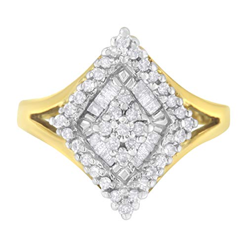 10K Yellow Gold Diamond Ring (1/2 cttw, H-I Color, SI1-SI2 Clarity)