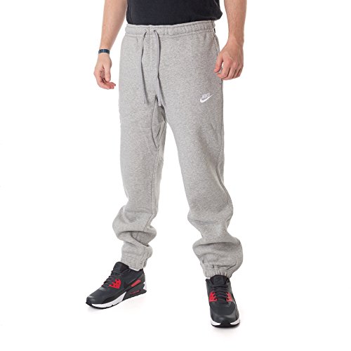 Nike Men M NSW Pant CF FLC Club Trousers, Charcoal Heather/White, XL