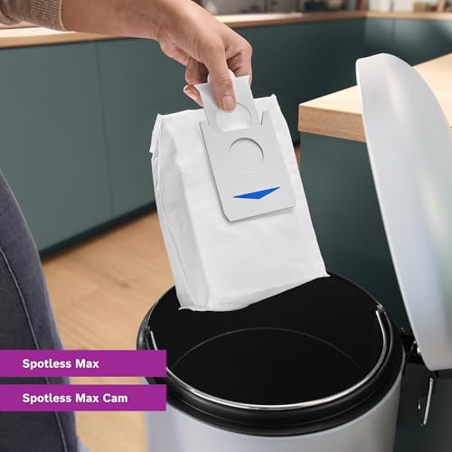 Bosch Staubbeutel BHZRDB für Spotless Max und Spotless Max Cam Saugroboter, 3 Liter Fassungsvermögen, hygienisch, einfache Handhabung, 3er Pack