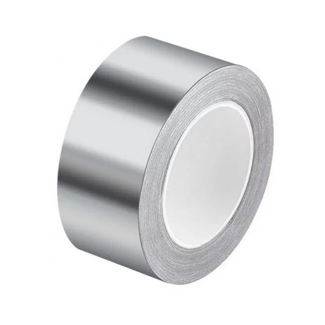 Image of Silver Aluminum Foil Tape, Aluminum Air Duct Tape,Insulation Adhesive Metal High Temperature Heavy Duty, Silver Aluminum Foil Tape,Multi-Purpose Metal Tape Waterproof Tapediao