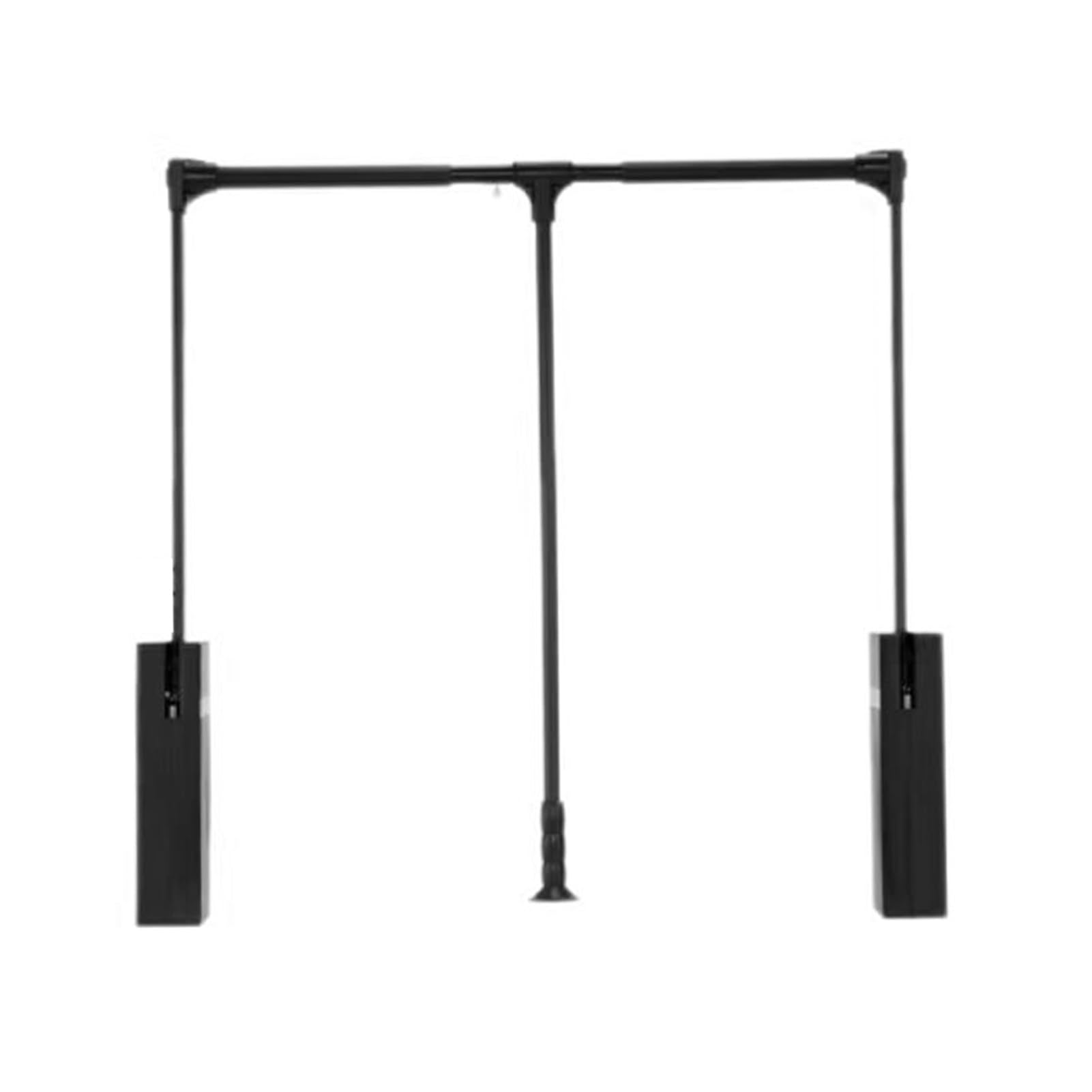 Rail de levage pour penderie réglable pour organiser facilement une armoire haute