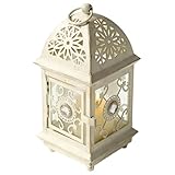 Lanterna decorativa per candele, stile vintage, altezza 21 cm, per candele a LED, lanterne...