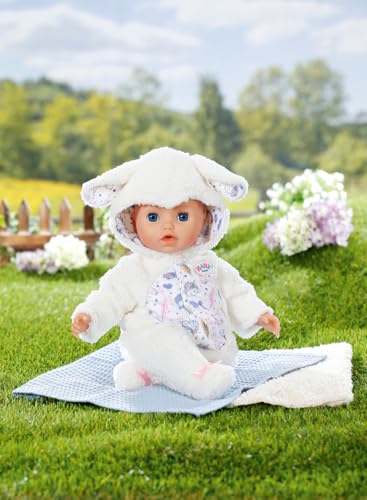 Baby Born Tutina Pecorella – Tutina Con Cappuccio & Orecchie Da Pecora – Abbigliamento Di Qualità Per Bambole – Accessorio Per Tutte Le Bambole Da 43 Cm - 3