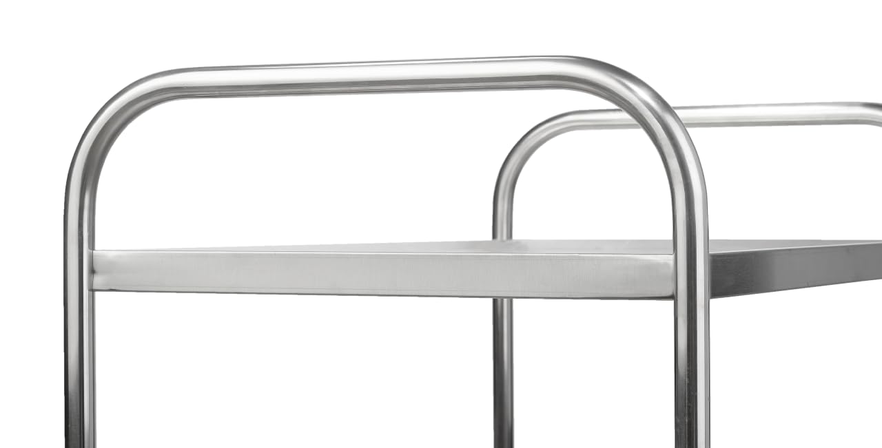 METRO Professional Servierwagen GST 2003, Edelstahl, 94 x 85 x 52.6 cm, silber