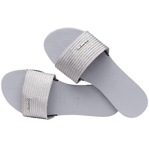 Havaianas Sandália feminina You Malta metálica, Cinza gelo, 38