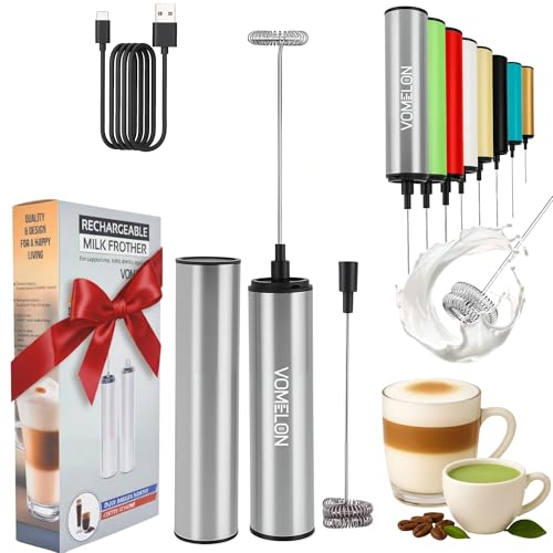 Rechargeable Milk Frother - 2-Speed Portable Foam Maker