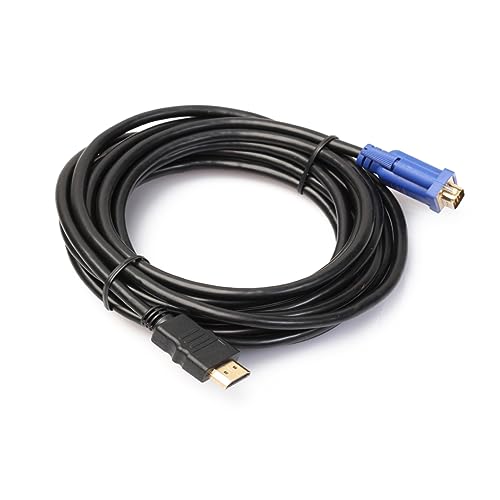 to Vga Coveter Cable to Connector to Cable for Computer 1080p Male to Male to Adapter Cable Displayport to Adapter Video Adapter Converter Cord Male to- 15 Male Gold Male to Vga