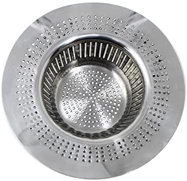 Bridge2shopping Stainless Steel Sink Strainer, Kitchen Drain Basin Basket Filter Stopper, Silver, 1 Piece, ?11 Centimeters