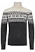 Produktbild Blend BHTjesse Herren Rollkragenpullover Pullover mit Norwegermuster, Größe:L, Farbe:Charcoal Mix (200278)