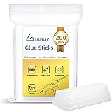 Liumai 200pcs Mini Hot Glue Sticks for Mini Glue Gun, 4" Long x 0.27" Diameter, Mini Glue Sticks Com