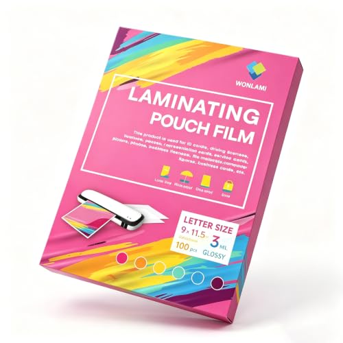 Image of 3mil Laminating Sheets 8.5 x 11 Thermal Laminator Sheets, 9 x 11.5-Inch, 100 Pack Laminating Pouches, Clear,Laminating Paper, Lamination Sheets，Laminate, Photos, Documents