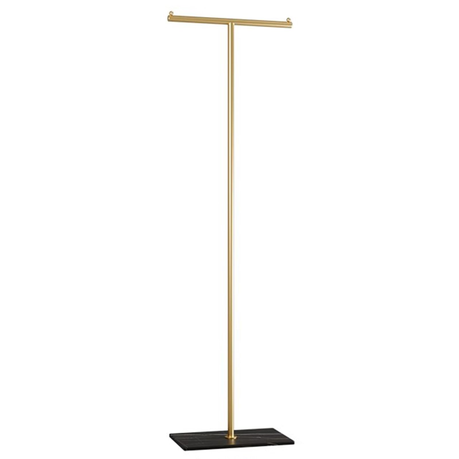 FGXHHS Modern Freestanding T-Sd Coat Rack - Metal Clothes Stand with Stone Base, Space-Saving Hanr for Jackets, Dresses, & Accessories Ele Entryway Bedroom nizer