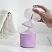 LZbeove Plastic Facial Cleanser Foamer Cup Portable Face Cleanser Foam Maker Cup Travel Skin Care Foam Maker Facial Skin Cleansing Care for Quickly get a rich cleanser lather (Purple)