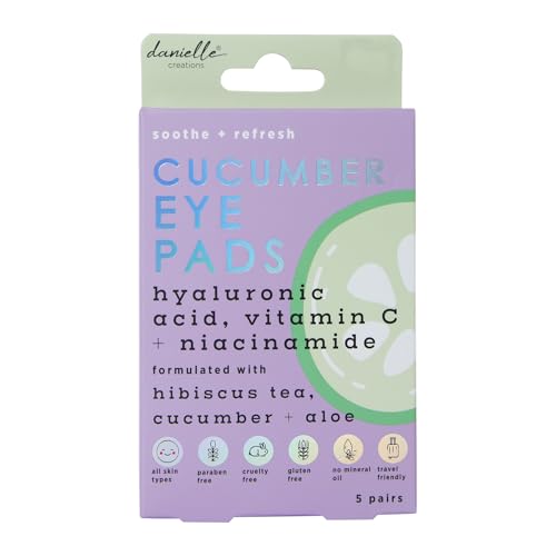 Masque apaisant pour les yeux au concombre et vitamine C pour un effet rafraîchissant