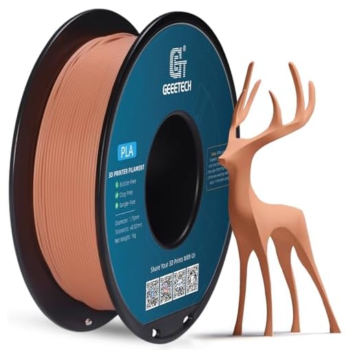 ⚡ GEEETECH Matte PLA Filament 1.75mm, Orange PLA Matte 3D Printer Filament 1kg Spool (2.2lbs), Dimensional Accuracy +/- 0.02 mm, 1.75 PLA Filament Matte 3D Printing Filament