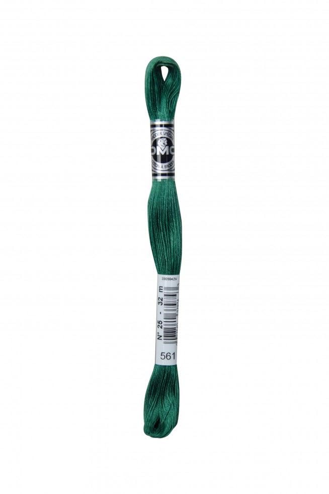 DMC Size 25 Coton A Broder Special Embroidery Thread - 561 Green - Each